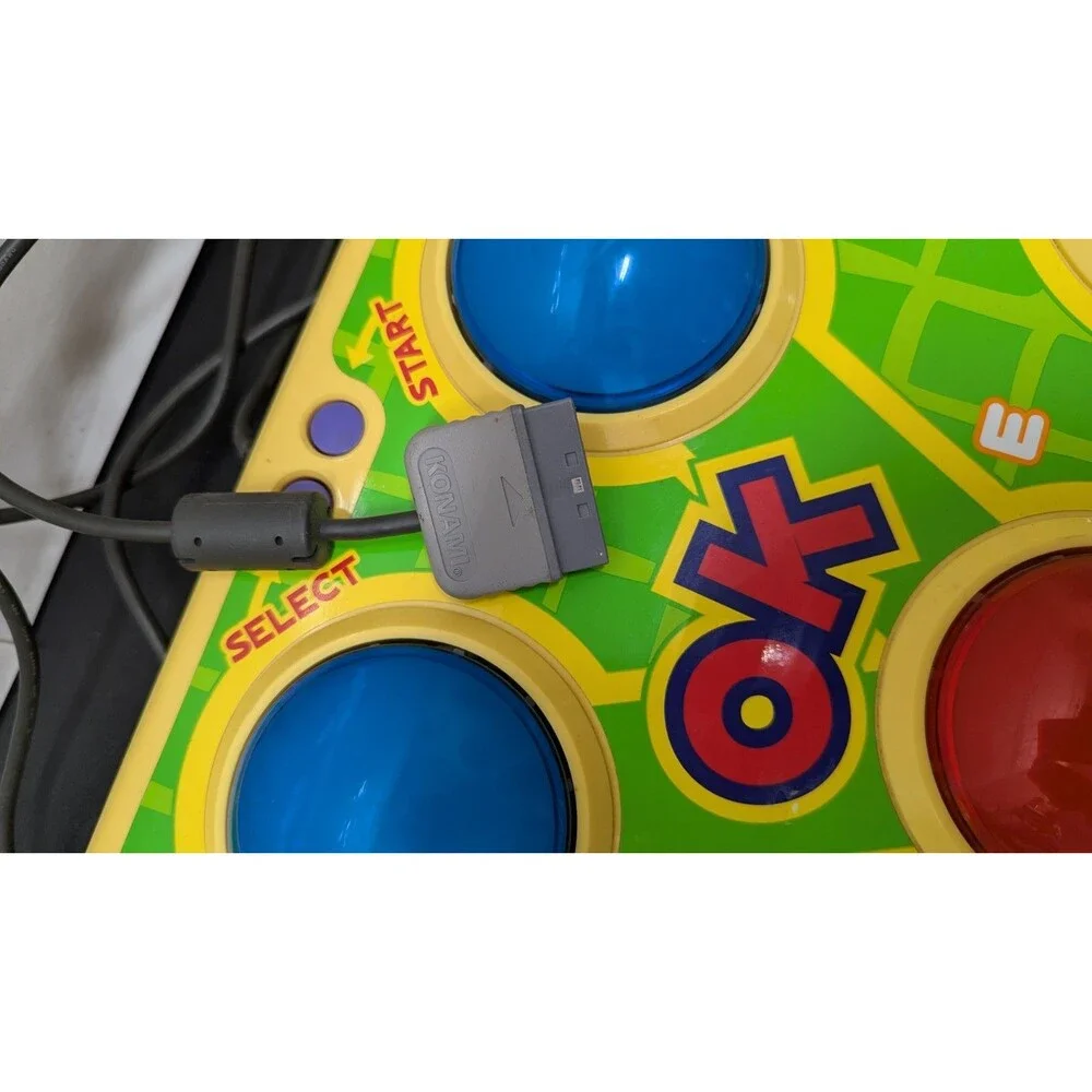 Pop'n Music Arcade Style Controller Sony Playstation2 PS2 PS1 CIB US SELLER